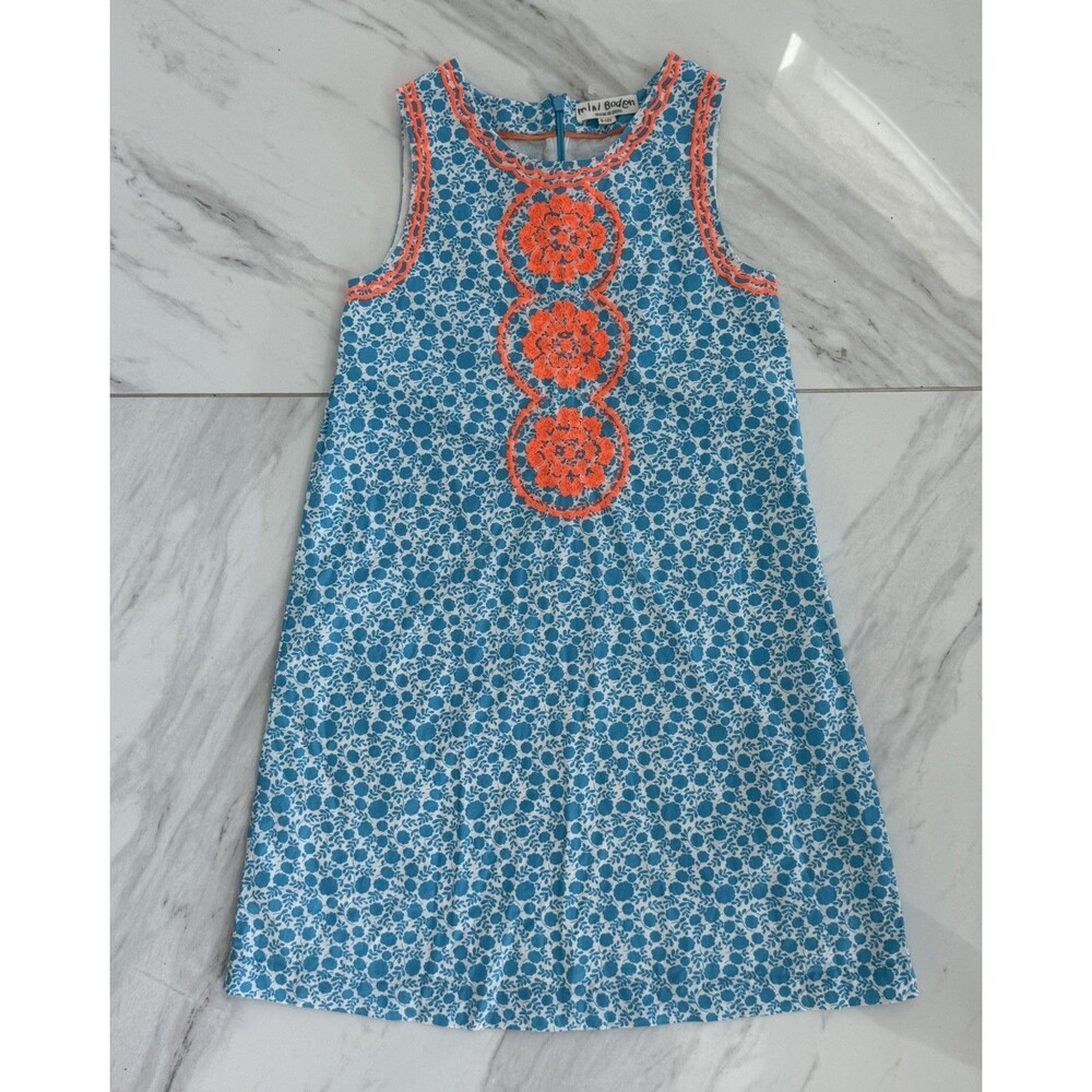 Mini Boden Floral Jumper Dress Size 9-10Y
